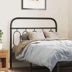 vidaXL Hoofdbord 100 cm metaal zwart, Verzenden, Nieuw, Zwart, Metaal