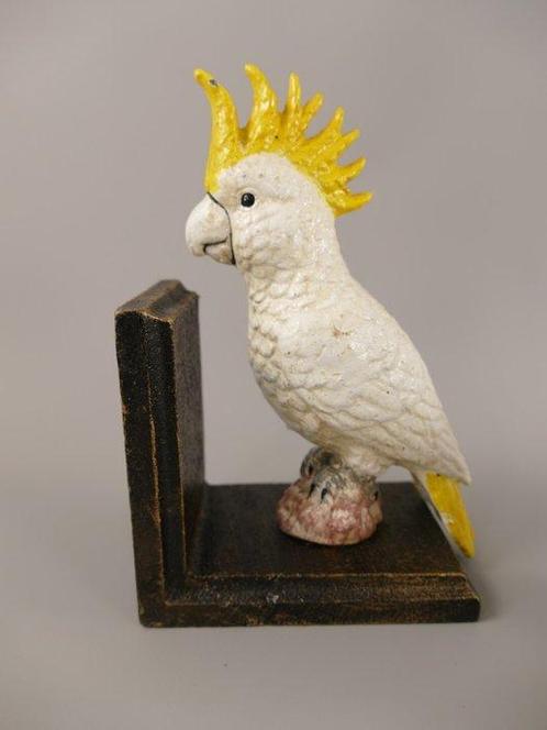 sculptuur, papegaaien KAKATOE boekensteunen - 24 cm -, Antiek en Kunst, Kunst | Designobjecten