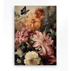 *WOONWINKEL* Urban Cotton Vintage Flowers Wandkleed In Frame, Huis en Inrichting, Verzenden, Nieuw