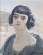 Francesco Galante (1884-1972) - Ritratto di fanciulla, Antiek en Kunst