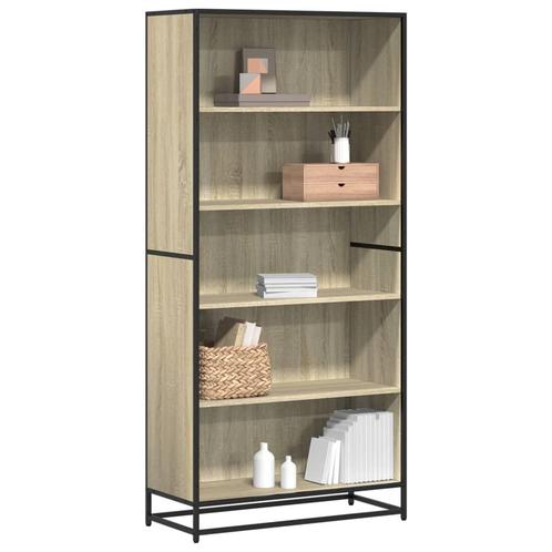vidaXL Boekenkast 80,5x35x170,5 cm bewerkt hout sonoma, Huis en Inrichting, Kasten | Boekenkasten, Nieuw, Overige houtsoorten