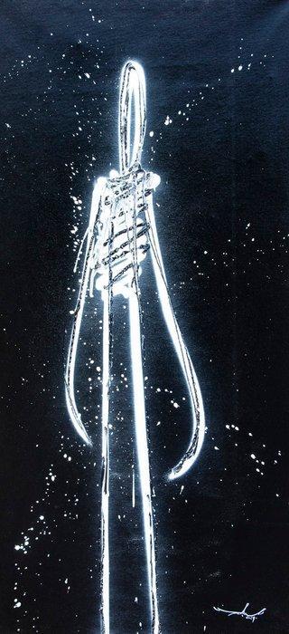 RAM - LMS - White over Black - There´s an invisible line, Antiek en Kunst, Kunst | Schilderijen | Modern