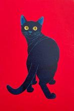 Looking Back - Blue Cat - Nishida Tadashige  (b 1942) -