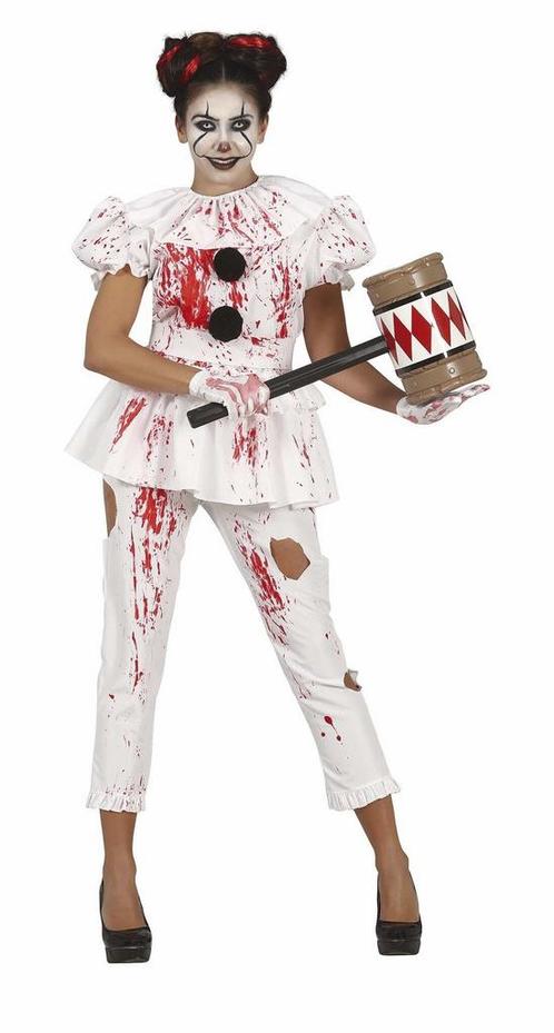 Clown Halloween Kostuum Dames Bloederig, Hobby en Vrije tijd, Feestartikelen, Nieuw, Verzenden