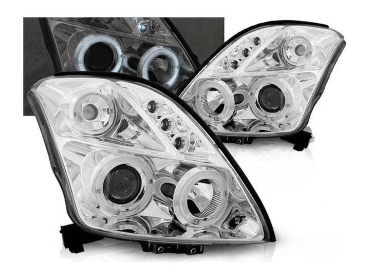 Koplamp Angel Eyes Chrome geschikt voor Suzuki Swift, Auto-onderdelen, Verlichting, Nieuw, Suzuki, Verzenden