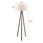 [lux.pro] Staande lamp Newport vloerlamp 140 cm E27 creme, Verzenden, Nieuw