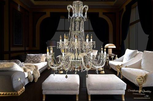 SLC Illumina - MG - Kroonluchter - Kristal - Queen 16L, Antiek en Kunst, Kunst | Designobjecten