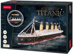 3D Puzzel - Titanic LED (266 stukjes) | CubicFun - Puzzels, Nieuw, Verzenden