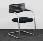 Vitra Visavis 1, Vergaderstoel Zwart / Aluminium, Ophalen of Verzenden, Gebruikt, Zwart