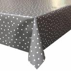 Tafelzeil Stipjes - 140 x 200 cm - Grijs/Wit, Huis en Inrichting, Keuken | Textiel, Verzenden, Nieuw