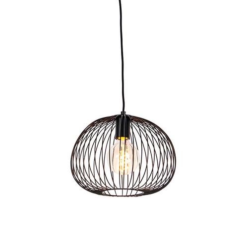Design hanglamp zwart draad - Wire Dough, Huis en Inrichting, Lampen | Hanglampen, Nieuw, Overige materialen, 75 cm of meer