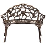 Tuinbank Monfalcone 2-persoonsbank 99x54x78 cm bronskleurig, Tuin en Terras, Tuinbanken, Verzenden, Nieuw