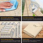 Schaduwdoek - Zonnezeil - Vierkant - 2x2 m - Creme - KESSER®, Tuin en Terras, Verzenden, Zo goed als nieuw