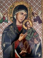 Icoon - Onze Lieve Vrouw van Altijddurende Bijstand - Hout -, Antiek en Kunst
