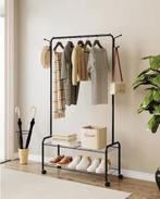 3-in-1 Kledingrek met Wielen – Haken en Dubbel Opbergrek, Verzenden, Nieuw