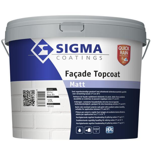 Facade Topcoat Matt 10 liter, Doe-het-zelf en Verbouw, Verf, Beits en Lak, Nieuw, Ophalen of Verzenden