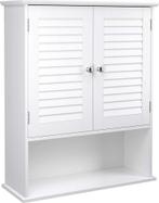 Songmics BBC27WT Wandkast/Badkamerkast van €53 voor €9, Huis en Inrichting, Nieuw, Ophalen of Verzenden, Minder dan 25 cm, Minder dan 100 cm