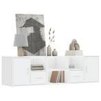 vidaXL Hoekkast 160x40x45 cm bewerkt hout wit, Verzenden, Nieuw