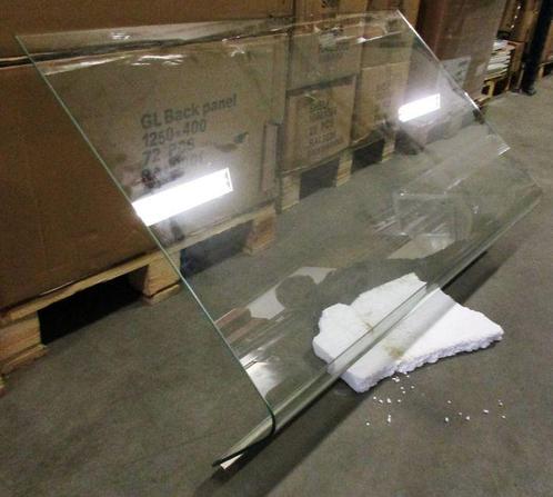 L-vormig glas voor koeltoonbank, glas 114,5cm en 124cm, Witgoed en Apparatuur, Koelkasten en IJskasten, Gebruikt