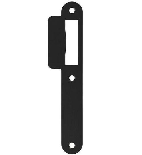 Sluitplaat korte lip 39 mm loopslot zwart, Doe-het-zelf en Verbouw, Hang- en Sluitwerk, Nieuw, Ophalen of Verzenden