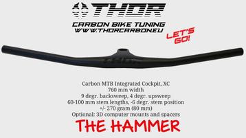 THOR THE HAMMER, MTB Carbon Stuur/Cockpit beschikbaar voor biedingen