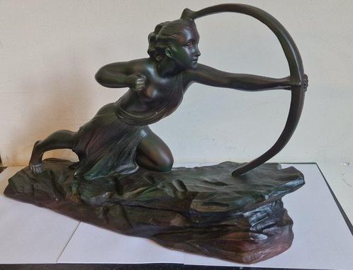 Jospe. Simonetti - Beeld, DIANE CHASSERESSE - 30 cm - Gips, Antiek en Kunst, Kunst | Designobjecten