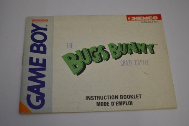 The Bugs Bunny  Crazy Castle (GBC FAH MANUAL), Spelcomputers en Games, Spelcomputers | Nintendo Portables | Accessoires, Zo goed als nieuw