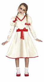 Annabelle Halloween Kostuum Meisje Wit, Verzenden, Nieuw