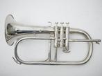 Bugel F. Besson model Brevete vernikkeld jazzhorn, Muziek en Instrumenten, Blaasinstrumenten | Trompetten, Ophalen of Verzenden
