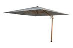 4SO -  Siesta Premium parasol 300 x 300 cm Woodlook Frame -, Nieuw, Zweefparasol, Verzenden