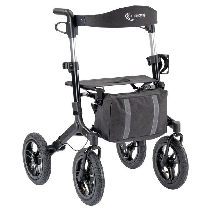 MultiMotion Outdoor rollator - Zwart, Diversen, Rollators, Ophalen of Verzenden