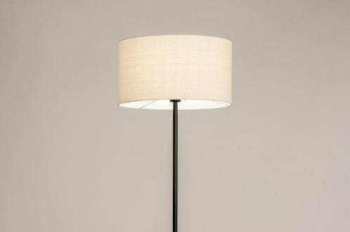 Rietveld Vloerlampen - Zwart, Beige - Stof, Metaal, Huis en Inrichting, Lampen | Vloerlampen, Verzenden