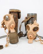 2 Anciens Masque à Gaz Français WW2 / Curiosity - Werktuig