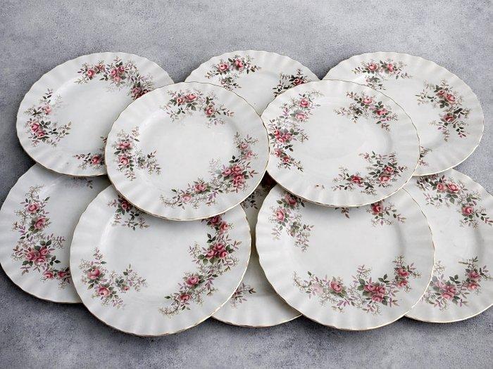 Royal Albert - Dessertservies - Lavender Rose - Porselein,, Antiek en Kunst, Antiek | Meubels | Tafels