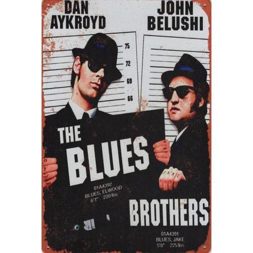 Wandbord -  The Blues Brothers, Huis en Inrichting, Woonaccessoires | Wanddecoraties, Nieuw, Ophalen of Verzenden