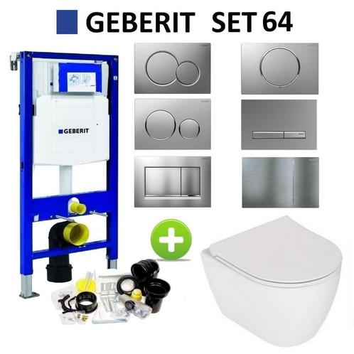 Geberit UP320 Toiletset set64 Plieger Lima met Sigma, Doe-het-zelf en Verbouw, Sanitair, Overige typen, Nieuw, Ophalen of Verzenden