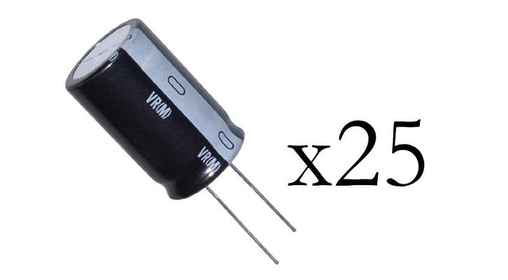 470&mu;F 16V Condensator elektrolytisch - 25 stuks, Hobby en Vrije tijd, Elektronica-componenten, Verzenden