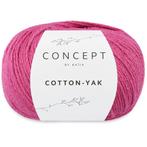 Katia Concept Cotton-Yak - 129 framboosroze - Katoen / Jak, Ophalen of Verzenden, Nieuw