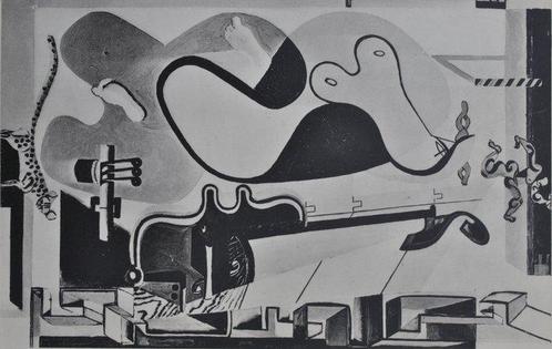 Le Corbusier (1887-1965) - Danseuse, Lynx et Guitare, Antiek en Kunst, Antiek | Overige Antiek