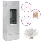 vidaXL BBQ-rookoven met koude rookgenerator gegalvaniseerd, Tuin en Terras, Verzenden, Nieuw