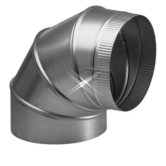 Aluminium bocht 90 graden 120 mm, Doe-het-zelf en Verbouw, Ventilatie en Afzuiging, Nieuw, Verzenden