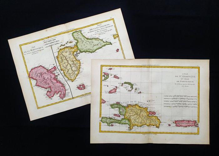 America Centrale - [Lot van 2] - Caribisch gebied / Caraïben, Boeken, Atlassen en Landkaarten