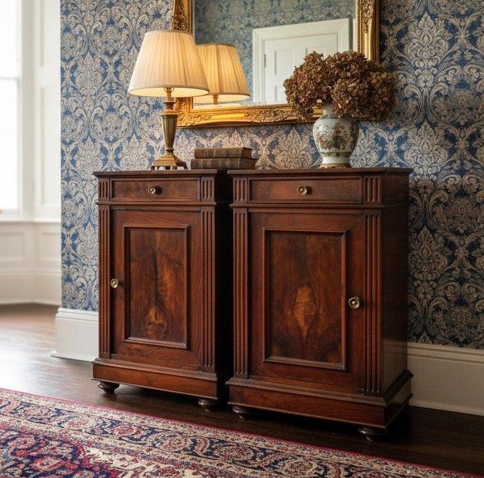 Nachtkastje (2) - Mahonie, Antiek en Kunst, Antiek | Overige Antiek