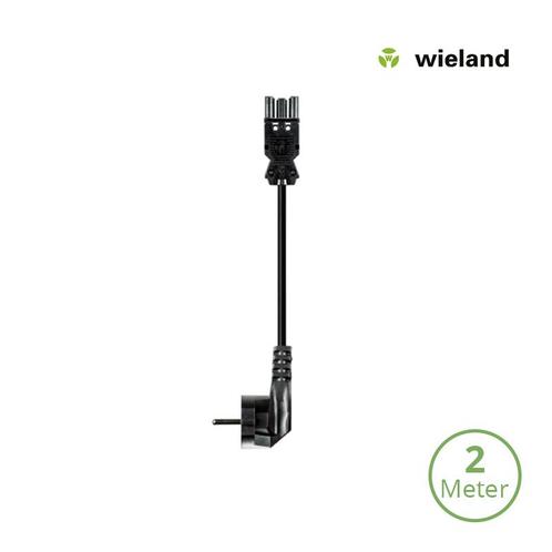 Wieland GST18/3P Netsnoer 2 meter 3x1.5mm2, Doe-het-zelf en Verbouw, Elektra en Kabels, Kabel of Snoer, Nieuw, Ophalen of Verzenden