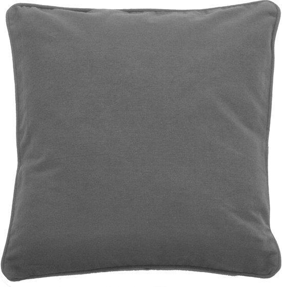 Dutch Decor Kussenhoes Java 50x50 Donker Grijs Exclusief, Huis en Inrichting, Woonaccessoires | Kussens, Verzenden
