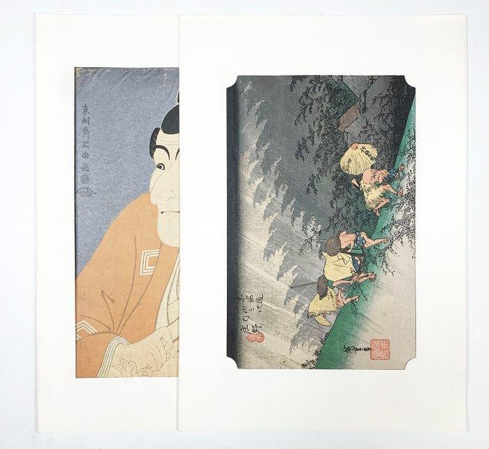 2 Ukiyo-e Prints (Shono /  & Takemura Sadanoshin /, Antiek en Kunst, Antiek | Overige Antiek