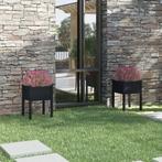 vidaXL Plantenbakken 2 st 50x50x70 cm massief grenenhout, Verzenden, Minder dan 60 cm, Nieuw, 60 cm of meer