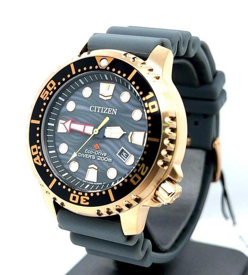 Citizen - Promaster Divers Eco Drive 200 BAR - Gold Edition, Sieraden, Tassen en Uiterlijk, Horloges | Heren