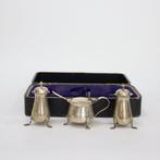 Peper- en zoutstel - .925 zilver - Condimentset met doos