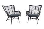 VDG Jasmine loungestoelen set - black, Nieuw, Overige materialen, Verzenden